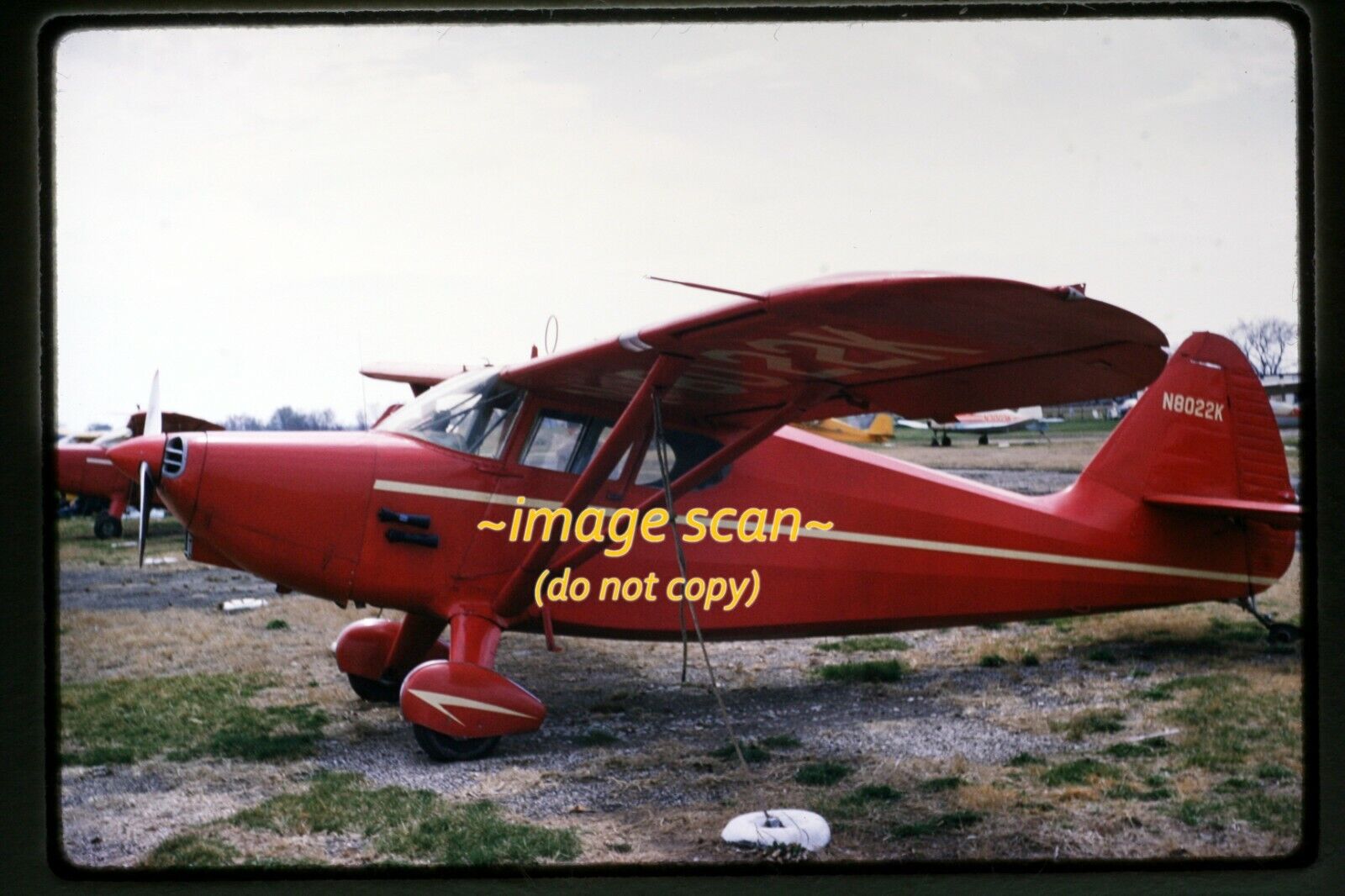 Stinson 108 Monoplane Airplane Plane Aircraft in 1959, Original Slide d28a