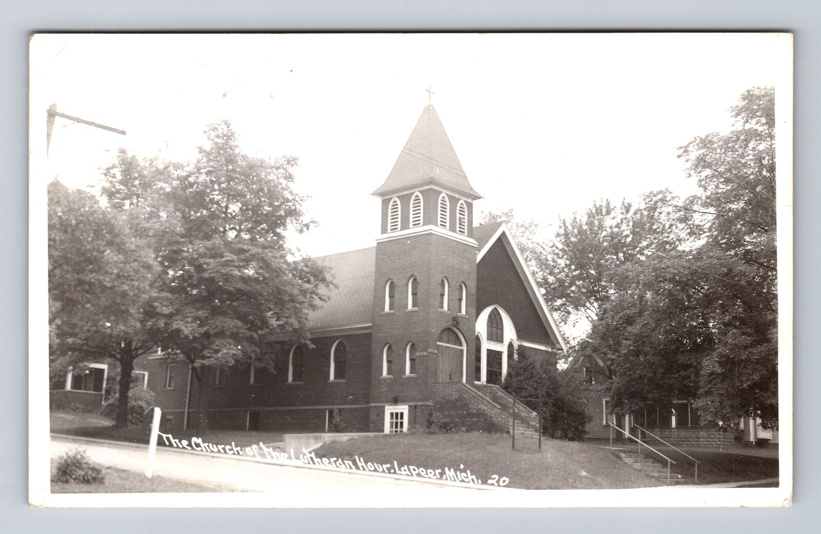 Lapeer MI-Michigan RPPC, The Church of The Lutheran Hour, Vintage Postcard