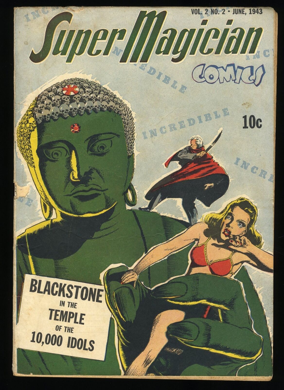 Super-Magician Comics v2 #2 GD+ 2.5 Jack Binder Art Street and Smith 1943