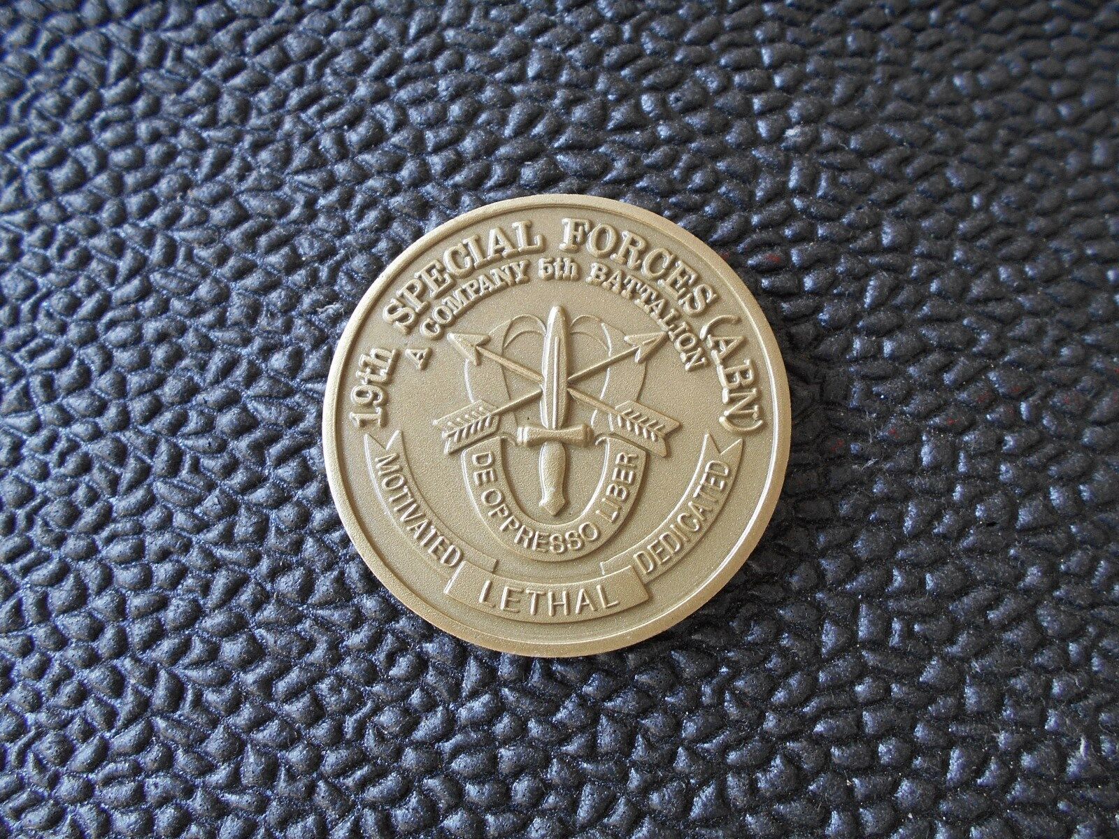 19th Special Forces  A Co. 5th BN   -   19th Challenge Coin  \