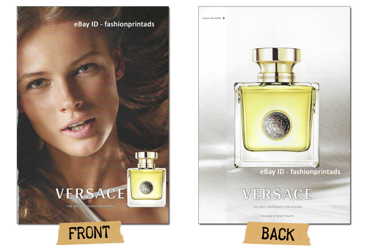 VERSACE Fragrances 2-Page Magazine PRINT AD 2008 EDITA VILKEVICIUTE
