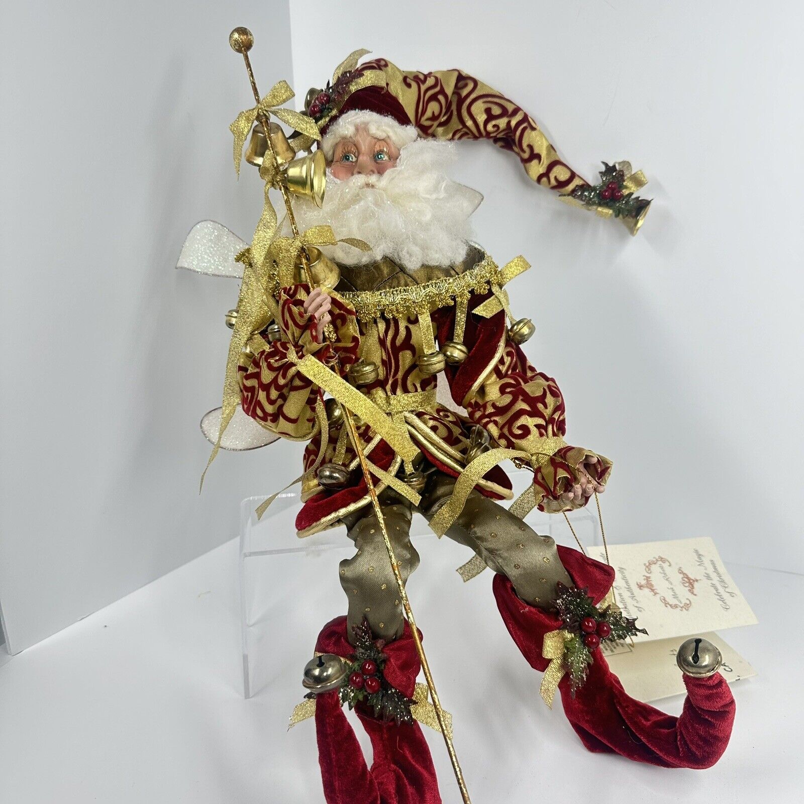 MARK ROBERTS Jingle Bell Fairy SANTA Limited Edition CHRISTMAS SHELF SITTER HTF