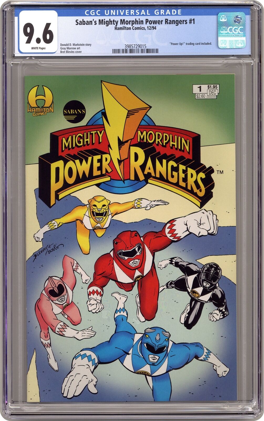 Mighty Morphin Power Rangers #1 CGC 9.6 1994 3985729015