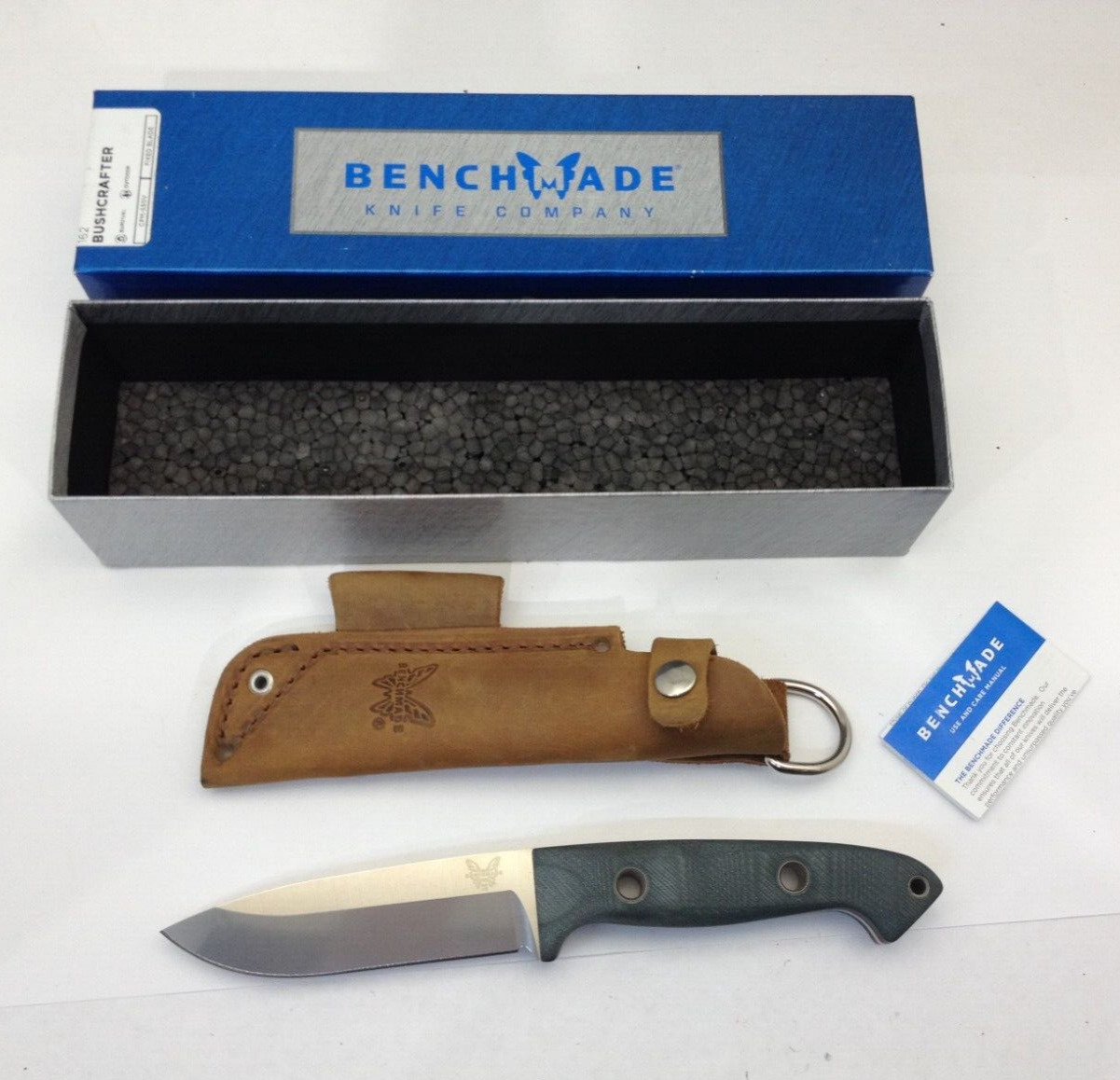 BENCHMADE 162 BUSHCRAFTER S30V FIX BLADE NEW IN THE BOX
