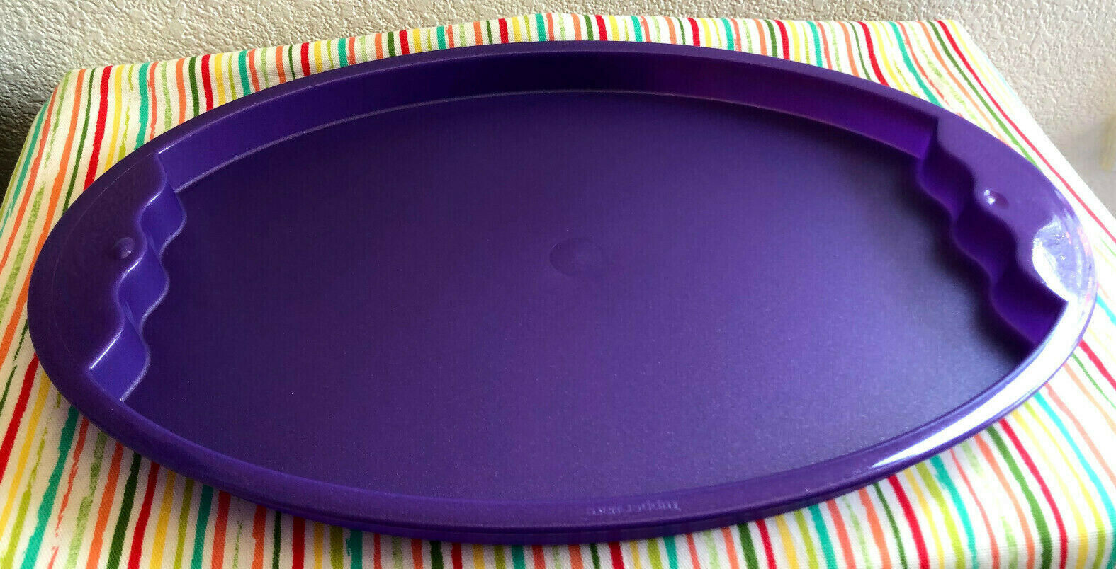 Tupperware Impressions Serving Tray Multi Use Tray Indoor and Outdoor Purple New