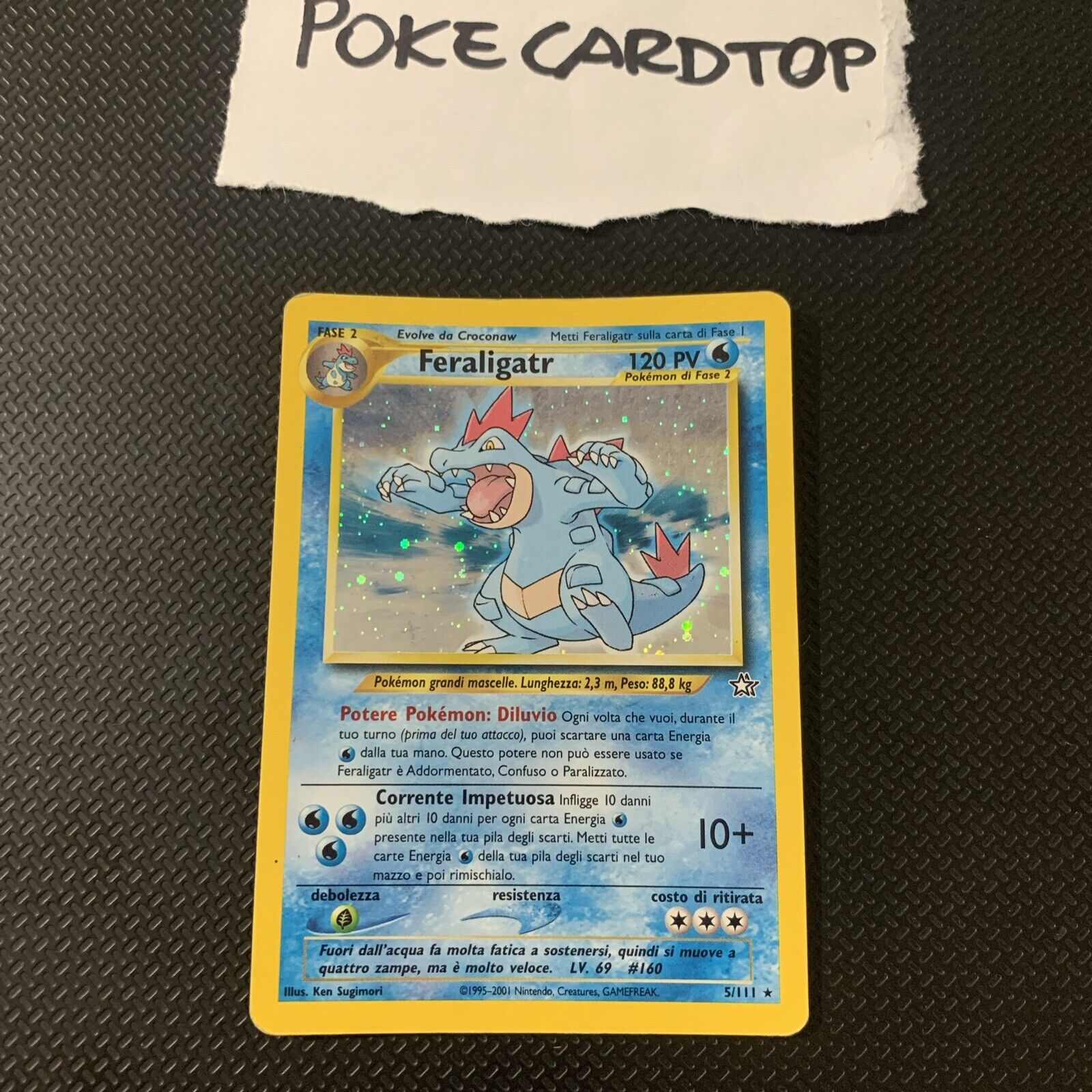 Pokemon Card Feraligatr 5/111 - Neo Genesis - Ita-Holo-good
