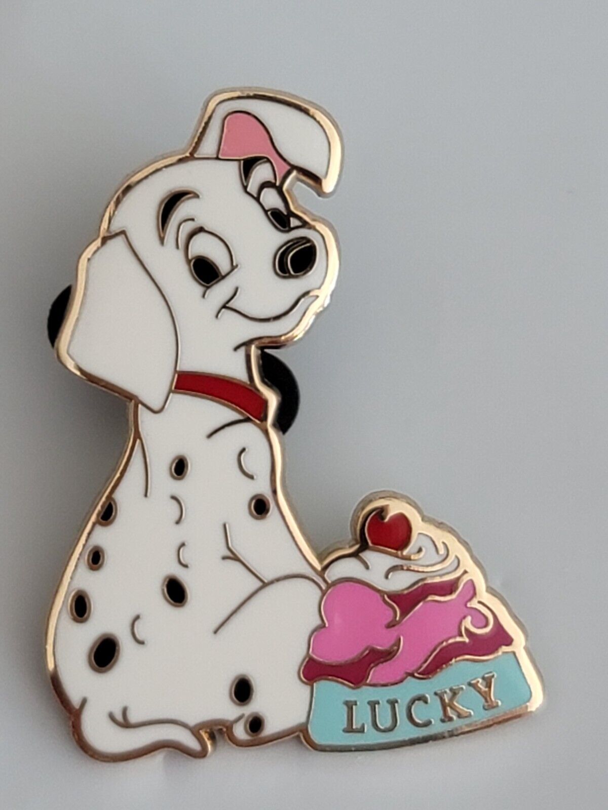 Disney Pin 101 DALMATIONS LUCKY DOG WITH Ghiradelli ICE CREAM 1 PIN AS SHOWN