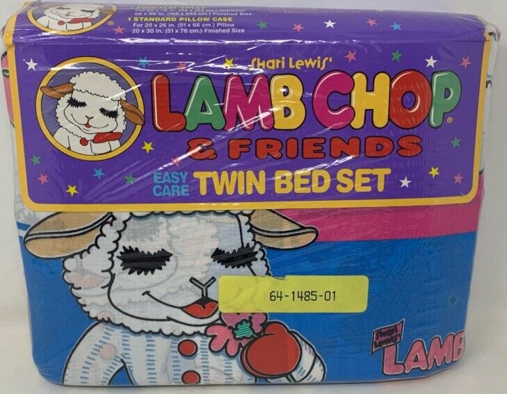 lamb chop and friends Twin Bed Sheet Set New Sealed Bedding Linens