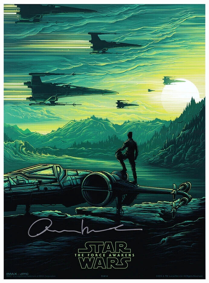 Oscar Isaac Signed Star Wars VII The Force Awakens Poe Dameron 8x10 Photo COA
