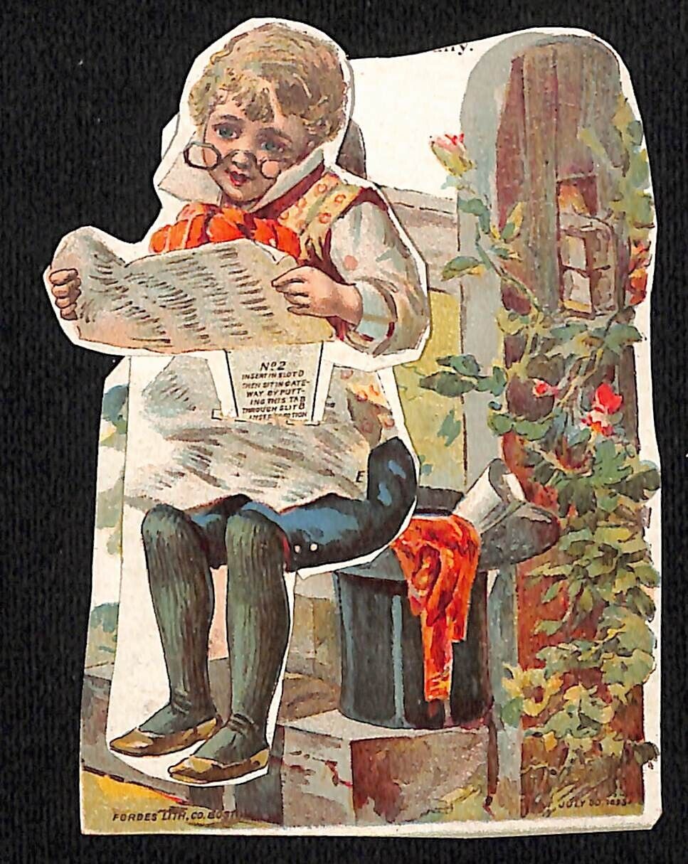 Ceresota Yeast Funny Mechanical Victorian Trade Card VGC