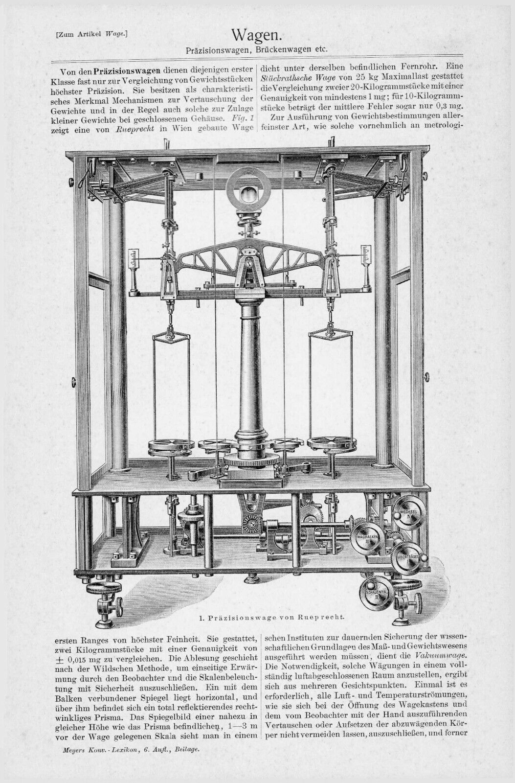 1905 BALANCE SCALES WEIGHTS VINTAGE ENGRAVING ILLUSTRATION PRINT 4 Pages