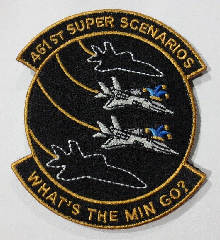 F-35 461st FLIGHT SQUADRON DEADLY JESTERS SUPER SCENARIOS FLT PATCH AWESOME