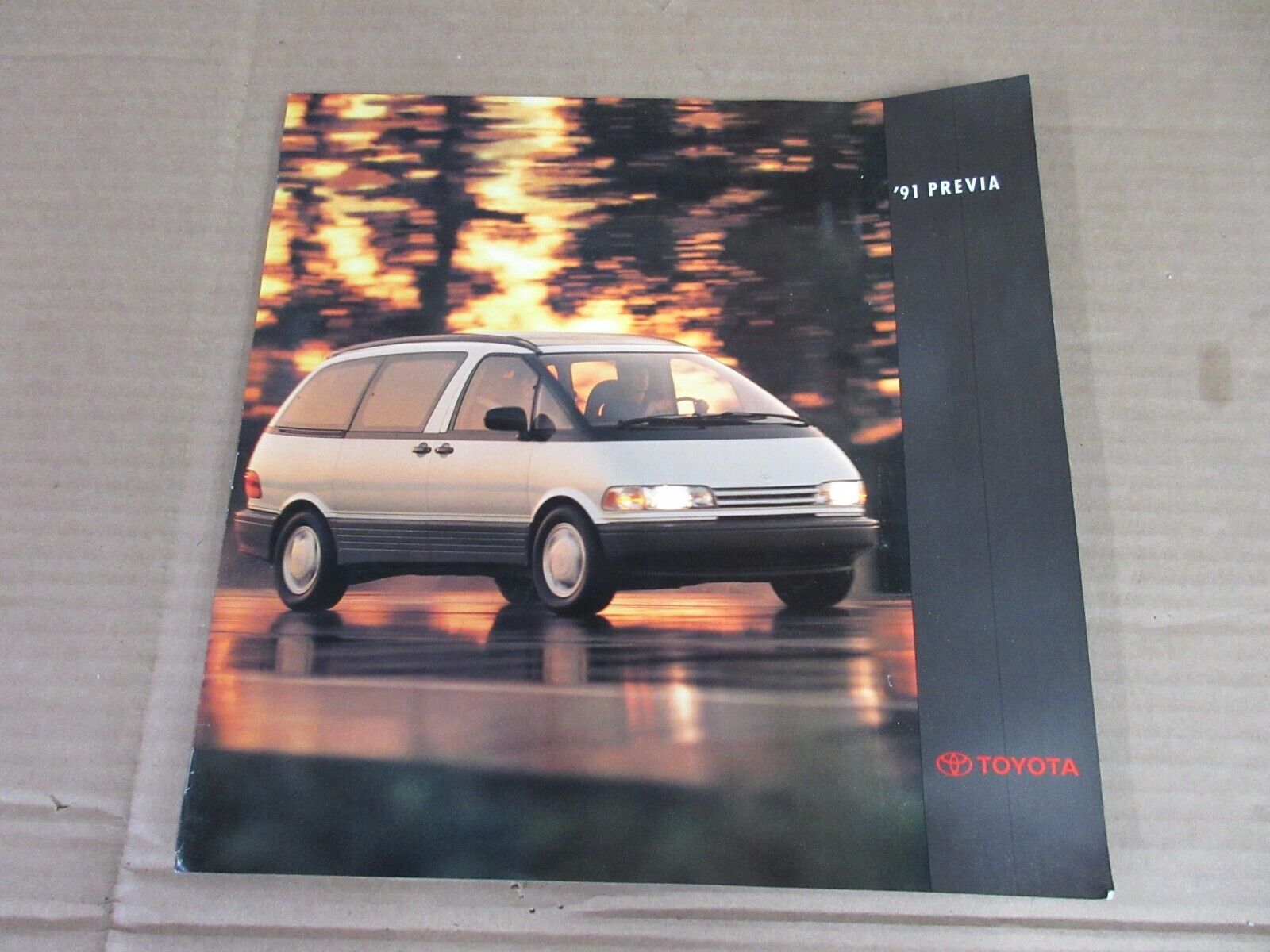 Vintage 1991 Toyota Previa Advertisement Dealer Brochure   D9