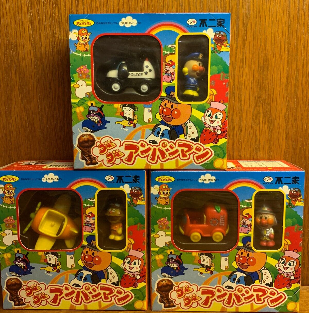 Anpanman Figure FUJIYA Collection Toy Lot of 3