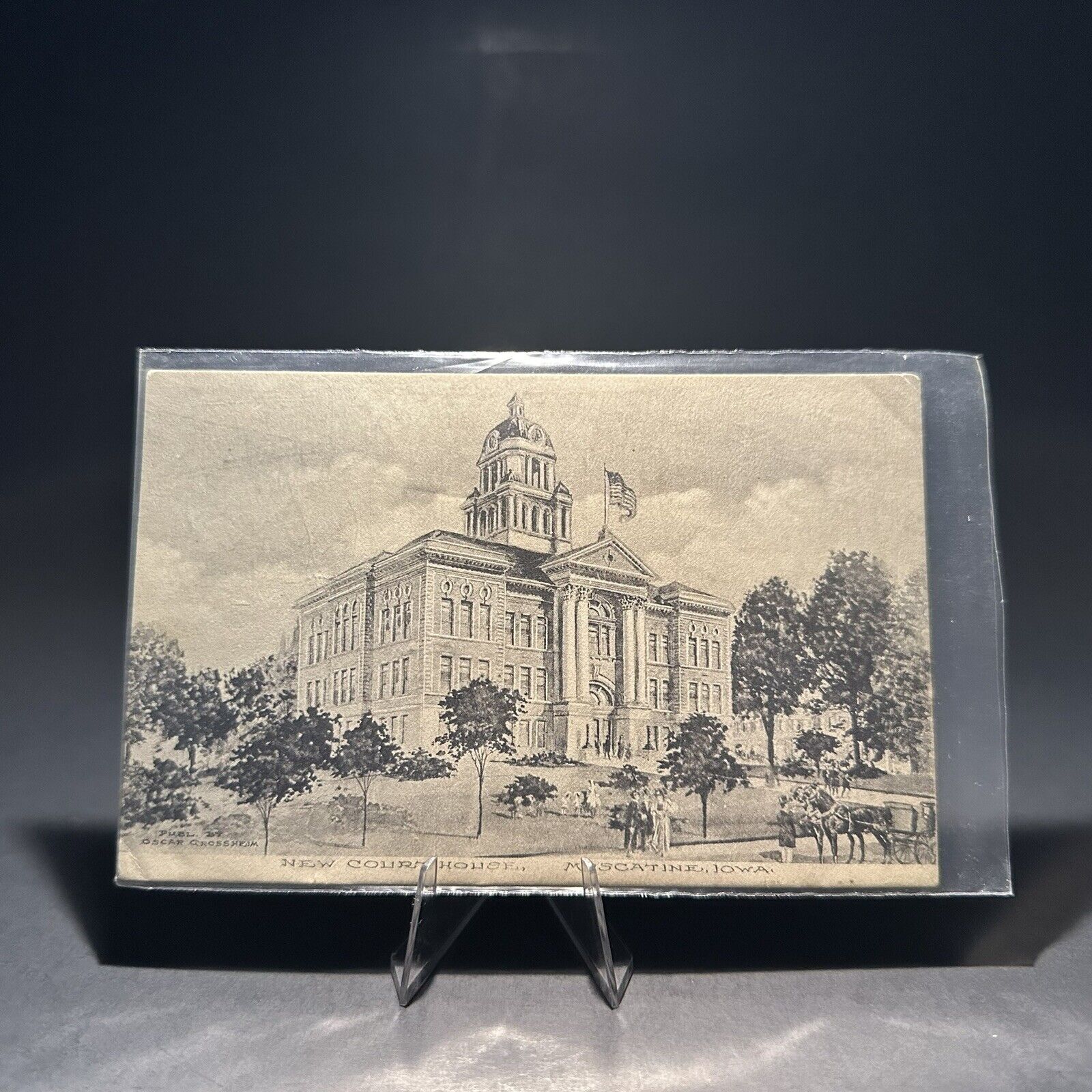 New Court House, Muscatine, Iowa Vintage Postcard