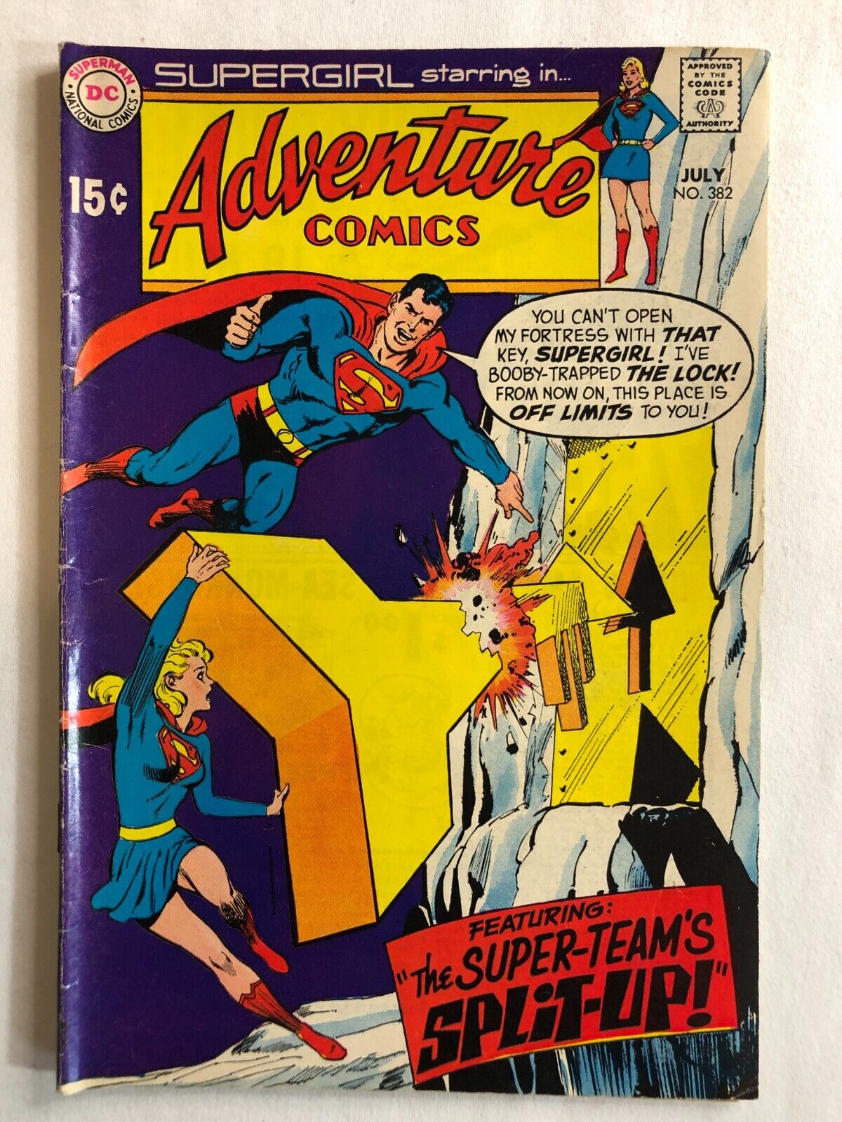 Adventure Comics 382 DC Comics 1969 Vintage Silver Age Nice Condition