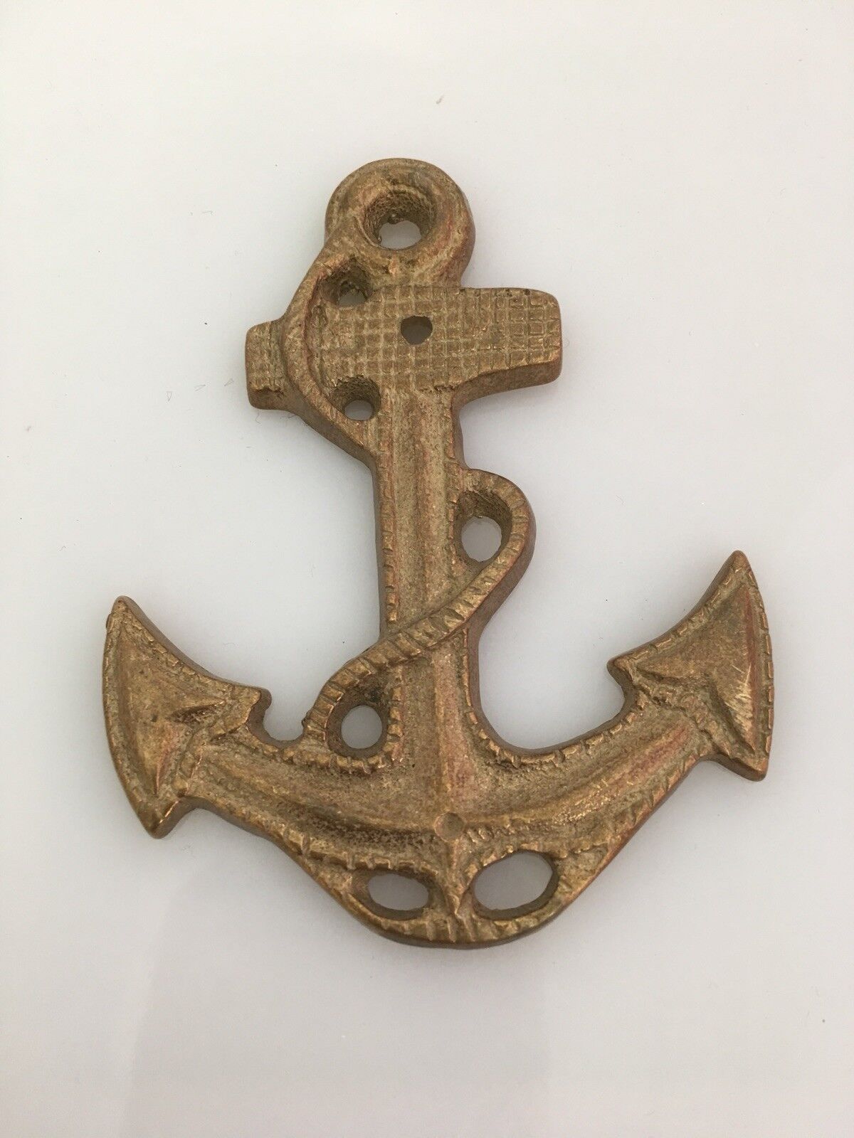 Vintage Solid brass anchor wall nautical decoration boat decor marine ship mount