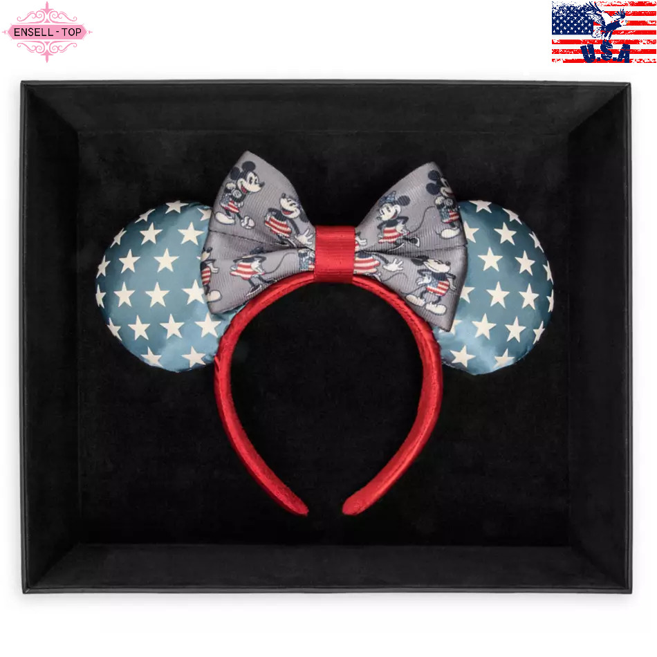 New Harveys Designer Disney Americana Limited Release Minnie Mouse Ear Headband