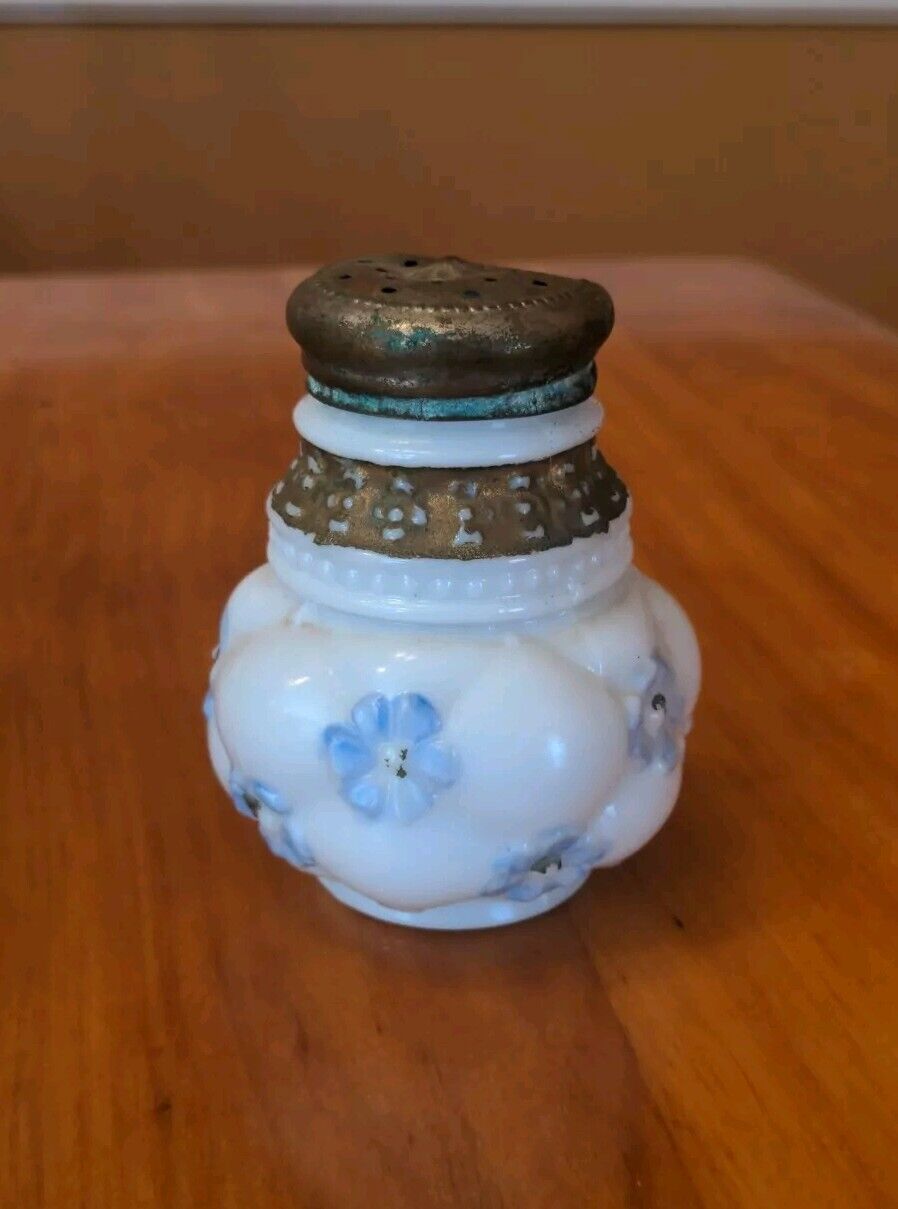 Antique 1890\'s Northwood Quilted Phlox Sugar Shaker/Muffineer EAPG? Salt