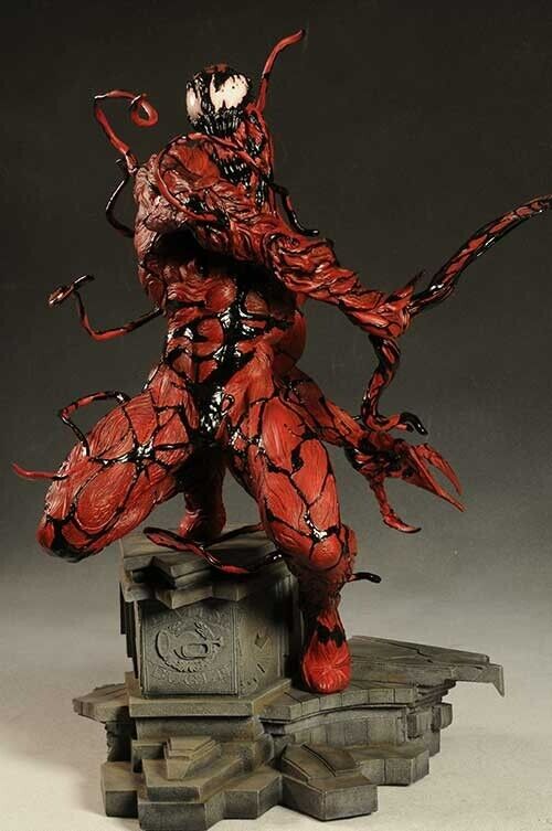 Sideshow Collectibles Exclusive Comiquette Statue Carnage & Ariel Olivetti Print