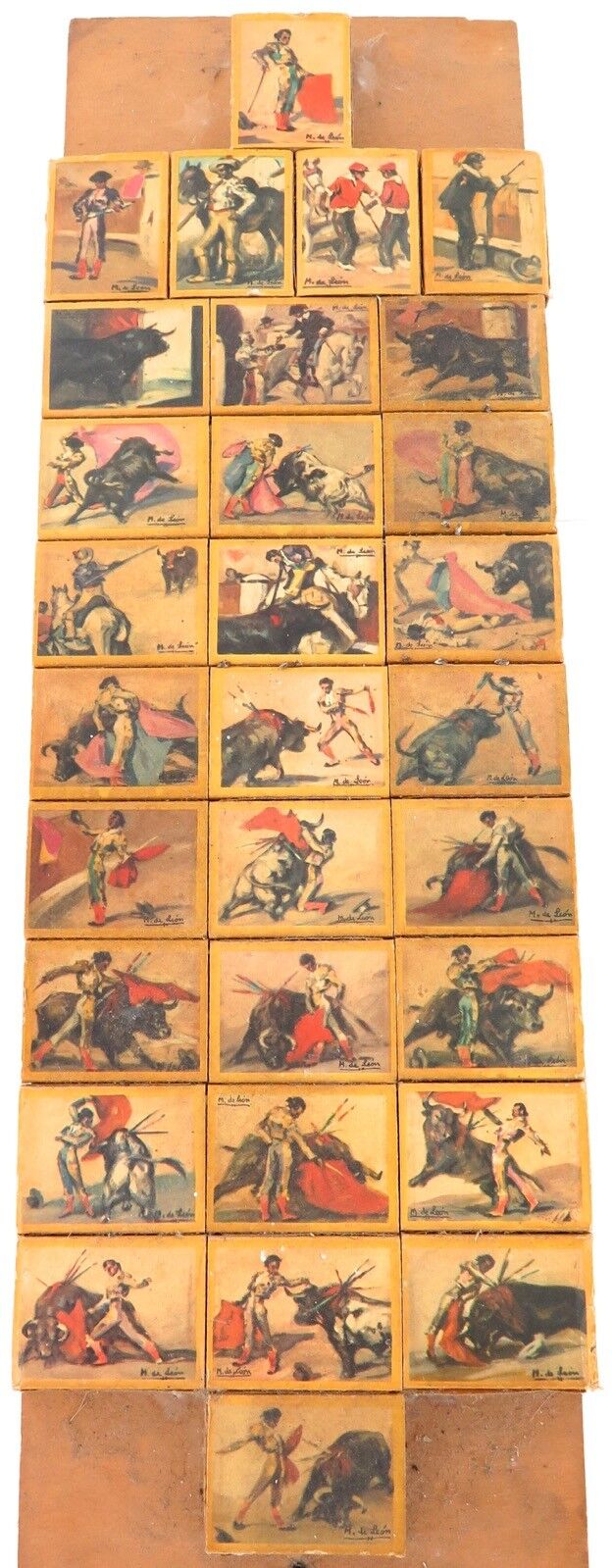 .c1950’s RARE / BIZZARE COLLECTION SPANISH BULLFIGHTING MATCHBOXES