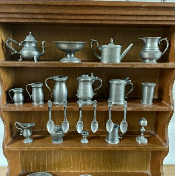 Colonial American Pewter Minature Collection 1983