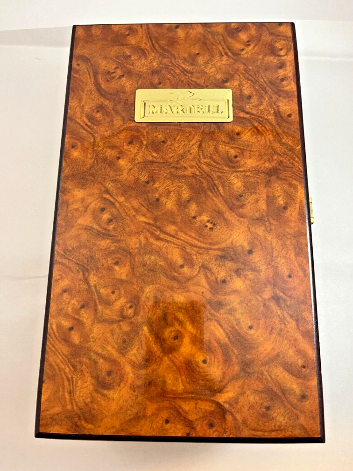 Vintage Martell Cognac Humidor w/ Hygrometer Presentation Box Taiwan Vonpok