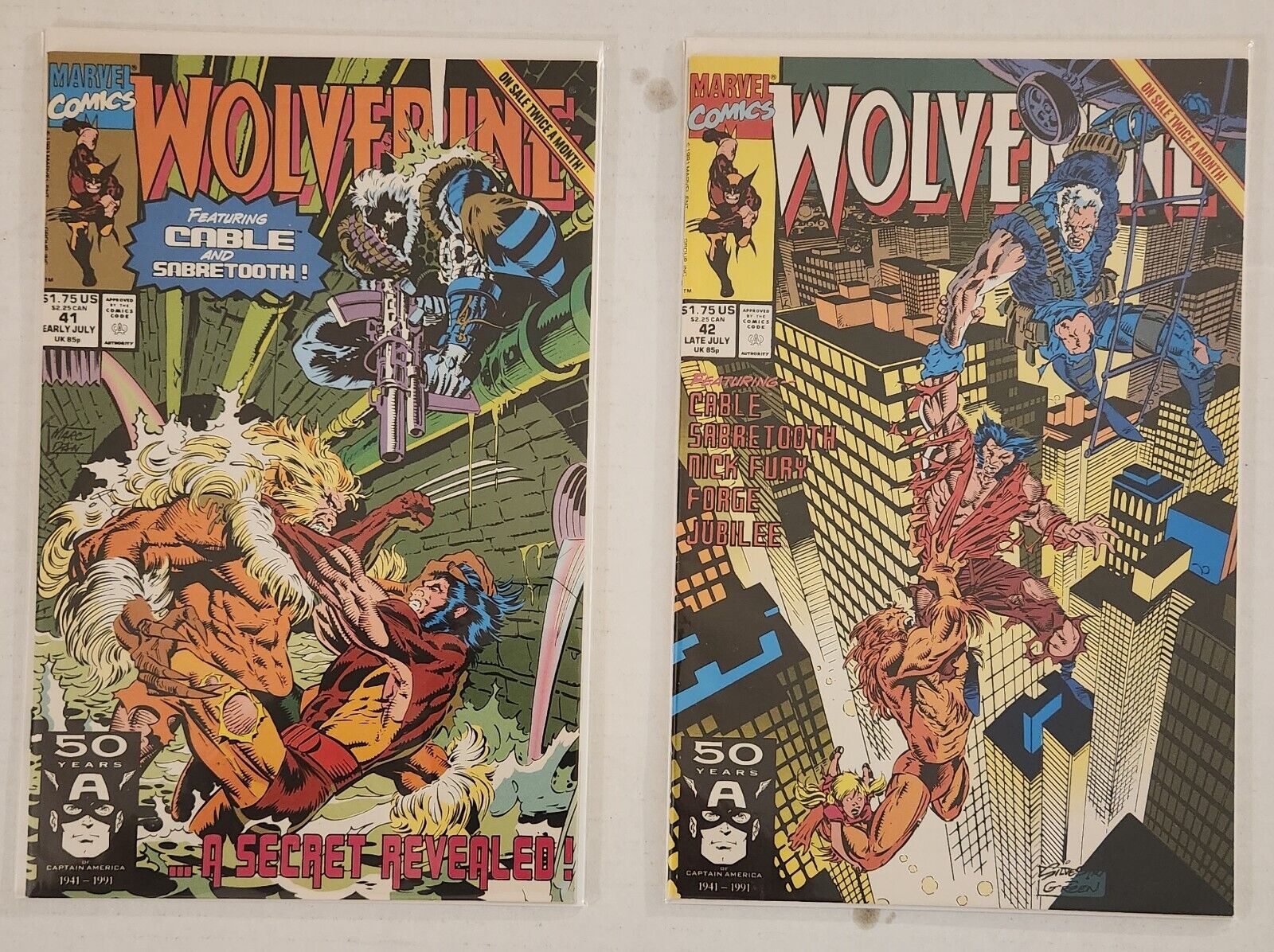 Wolverine (vol. 2) #41-50 (Marvel Comics 1991-1992) 10 issue run