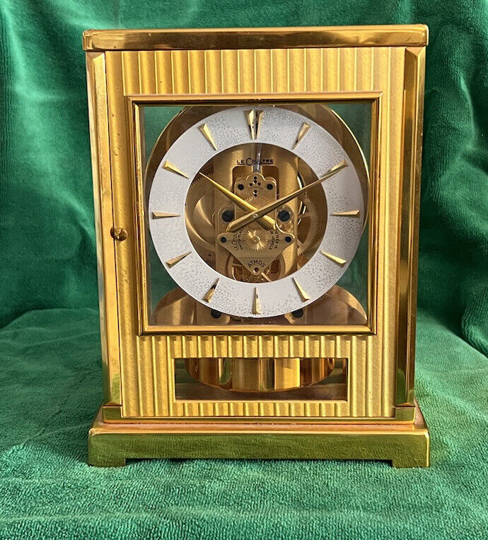 Mid 1950's Jaeger LeCoultre Atmos Tuxedo 522 Clock- Working Video