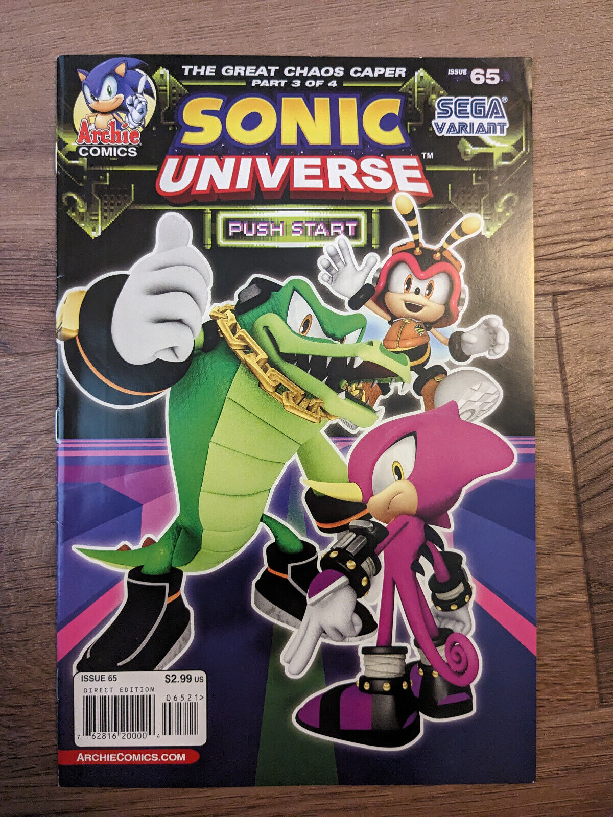 Sonic Universe #65 - Great Chaos Caper Pt 3 - Sega Variant - We Combine Shipping