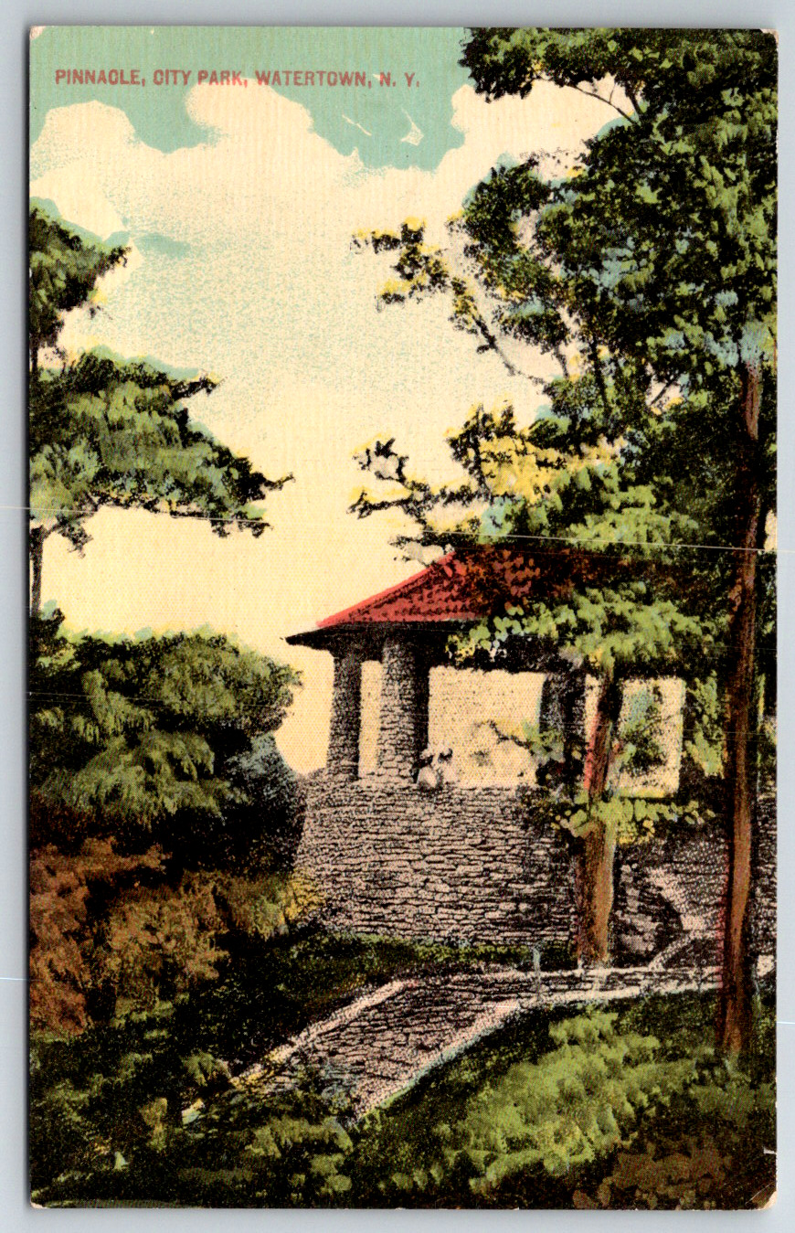 c1910s Pinnacle City Park Watertown New York Antique Postcard