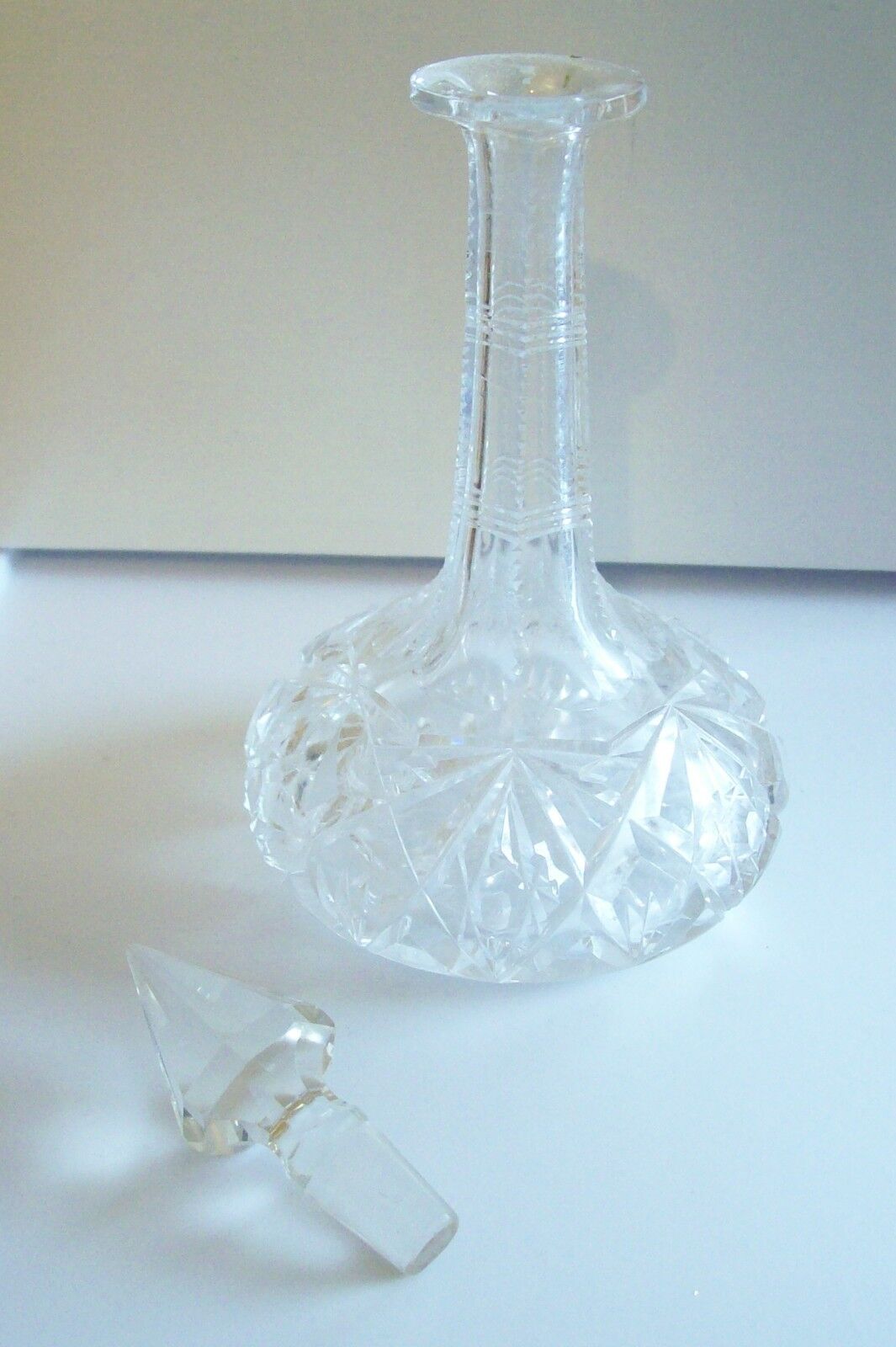 Gorgeous Vintage Cut Glass Perfume Bottle 
