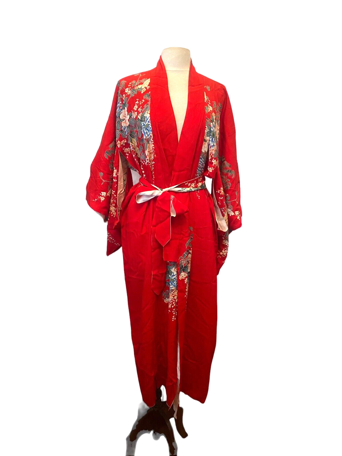JAPANESE KIMONO WOMEN\'S REVERSABLE ROBE GOWN AUTHENTIC MADE IN JAPAN VINTAGE