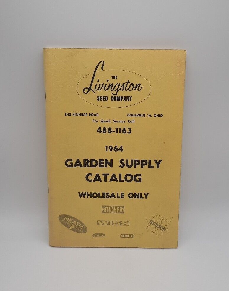 Vintage 1964 The Livingston Seed Company Wholesale Garden Supply Catalog Booklet