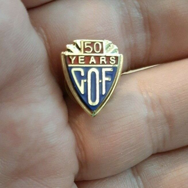 50 Years COF Vintage Metal Pinback College Opportunity Fund they helped out