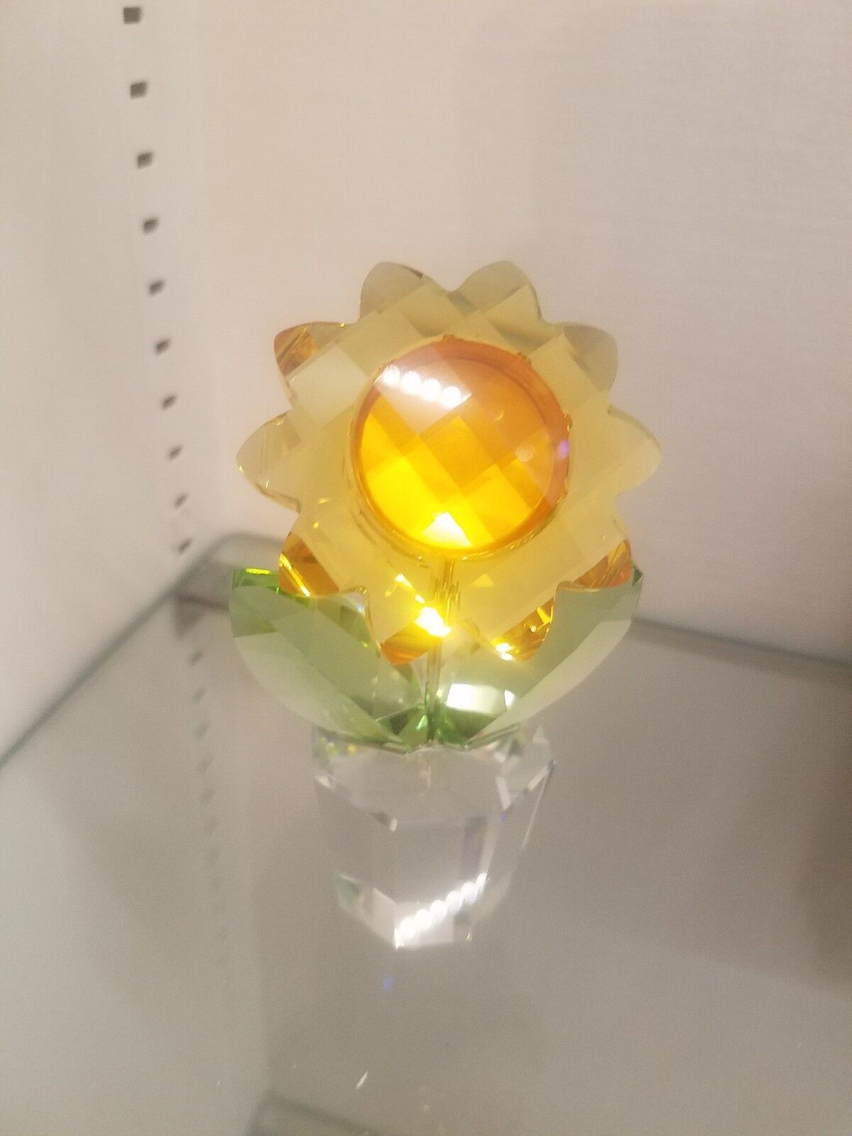 Swarovski  Crystal Figurine of a Rose with box-MEDIUM SIZE