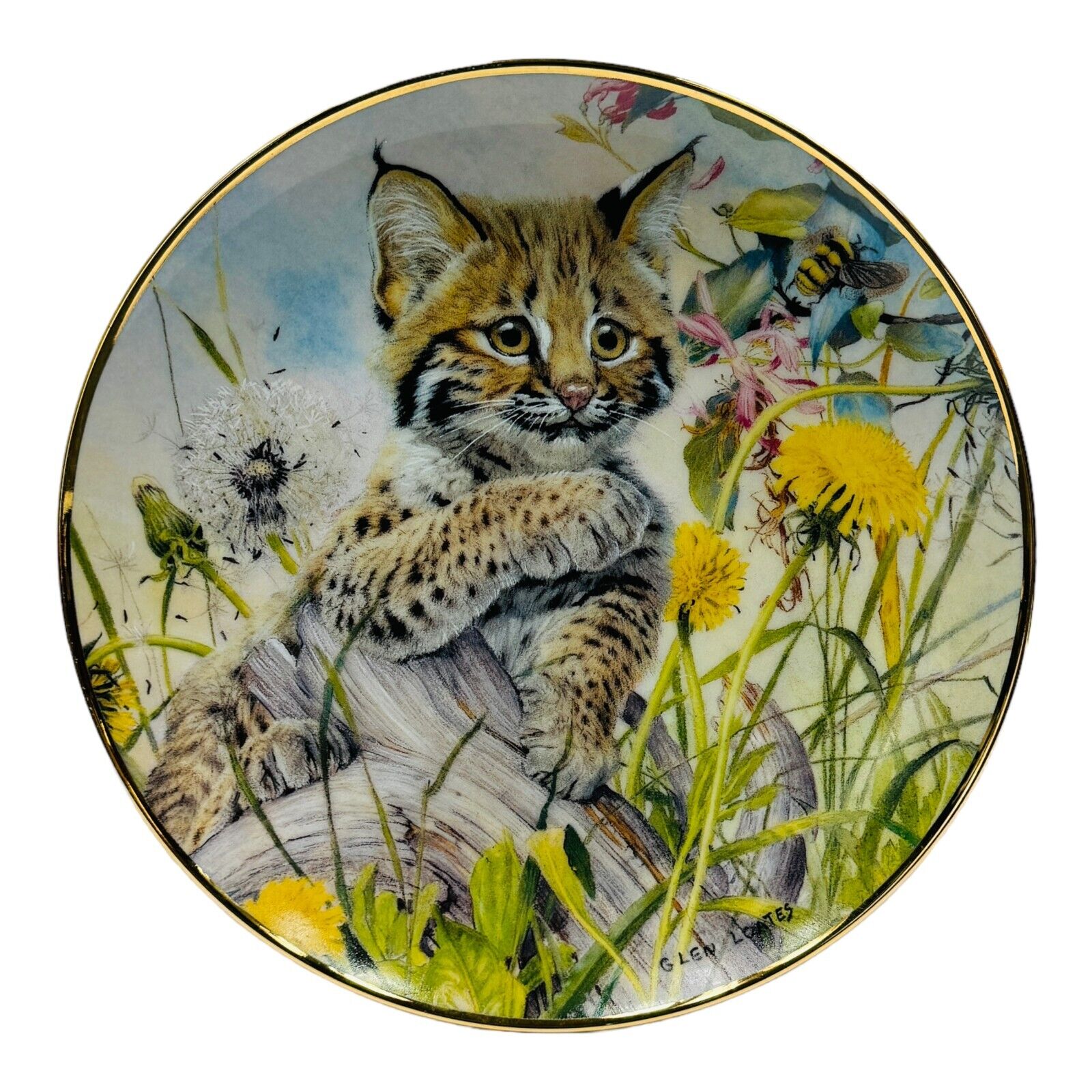Franklin Mint Plate No F4198 Limited Ed “Lets Bee Friends” by Glen Loates