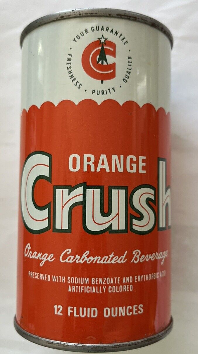 Vintage orange crush Can 60s Detroit Mint Clean Mt Dew Pepsi Coca Cola