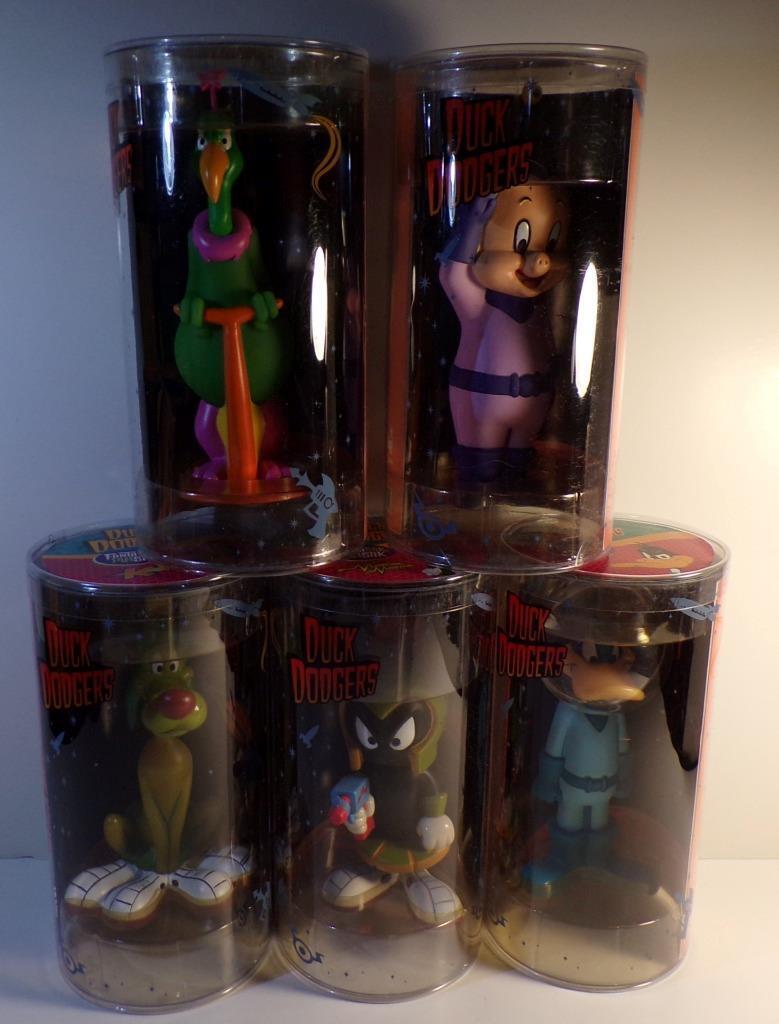 Vintage Funko Duck Dodgers Complete Set Fantastik Plastik ~ NEW ~ Unopened
