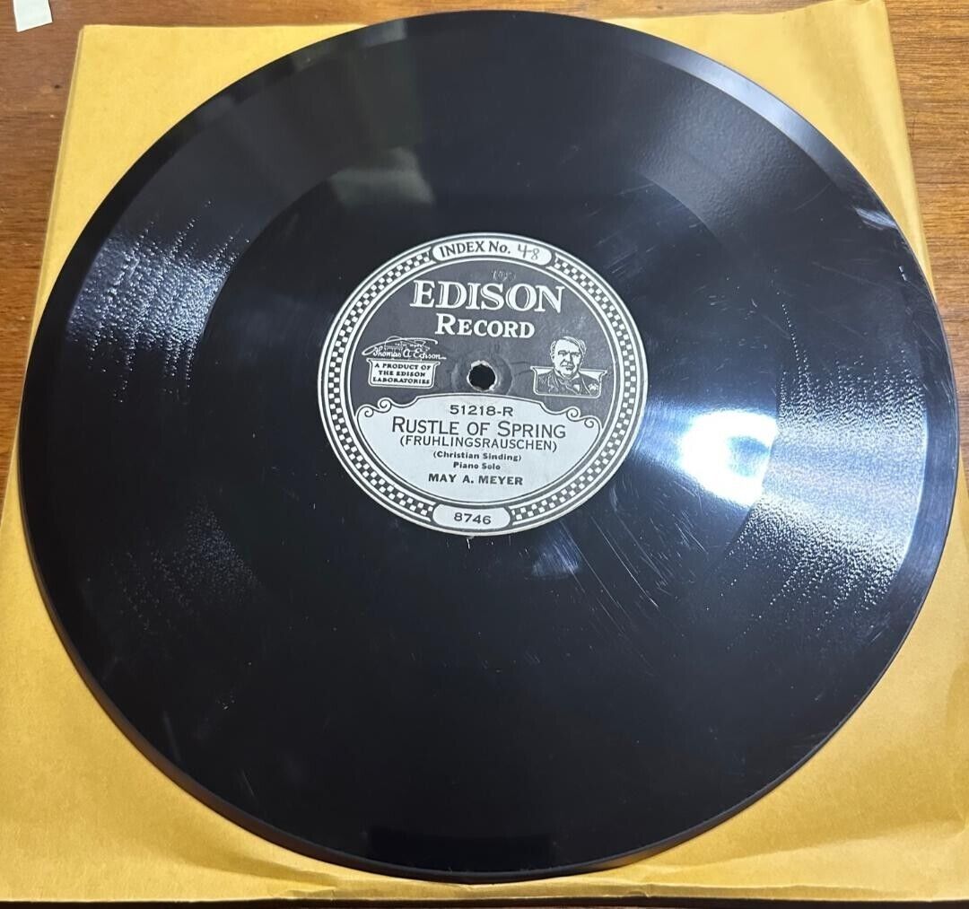 Thomas Edison Diamond Disc Record Murmuring Zephyrs / Rustle of Springs #48