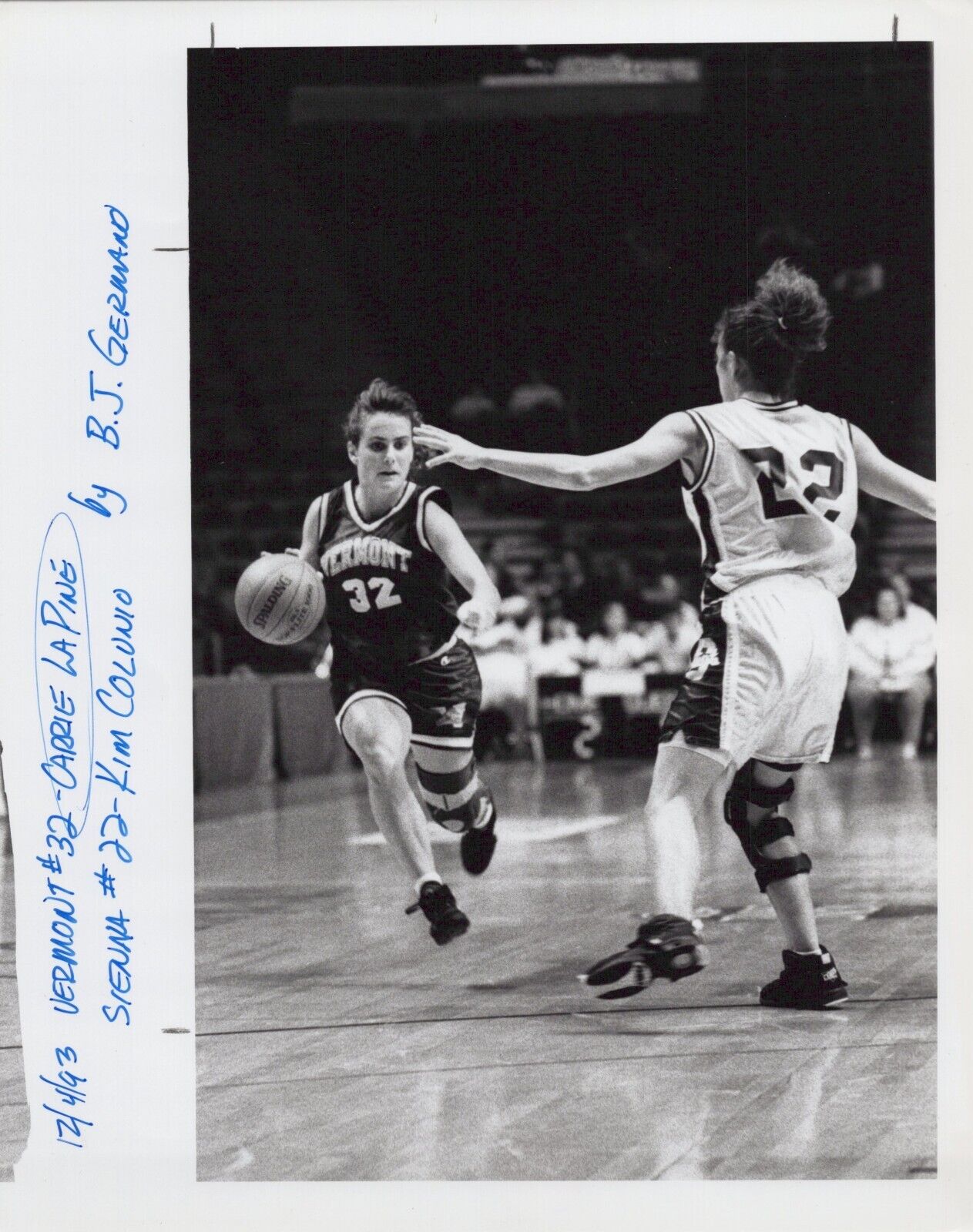 Carrie La Pine + Kim Colunio (1993) ❤ Basketball Sport Press Photo K 356