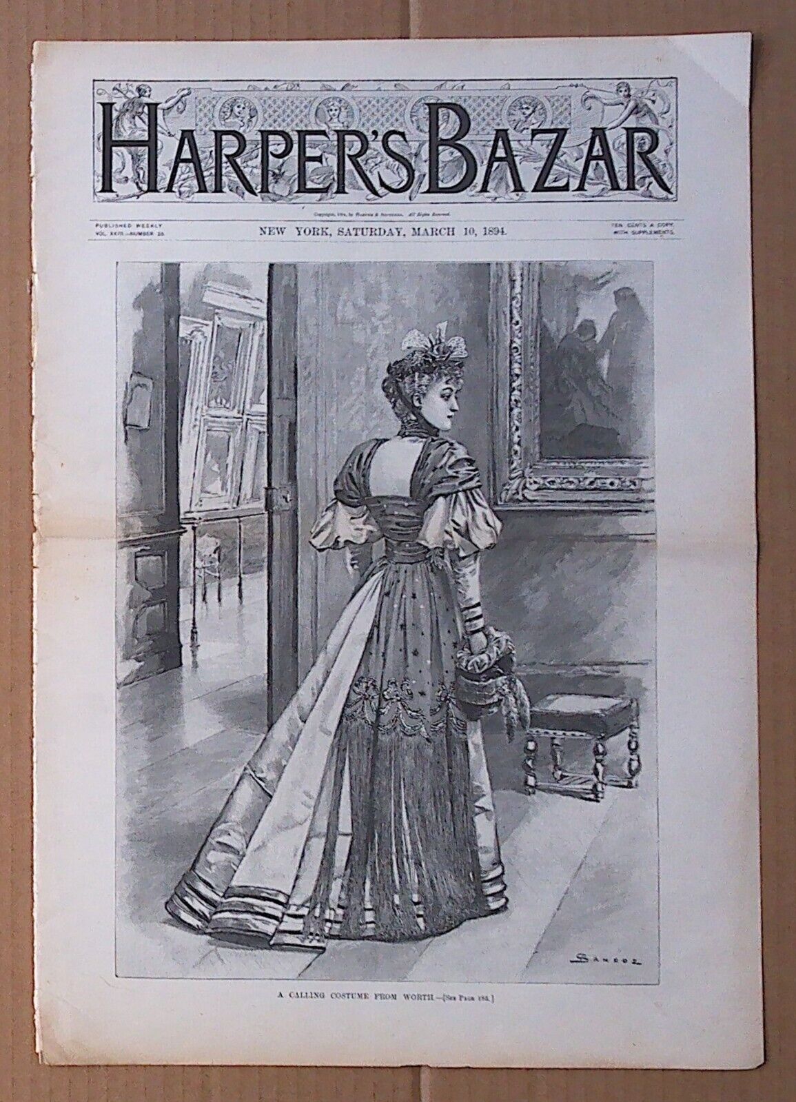Harper\'s Bazar Cover  March 10, 1894