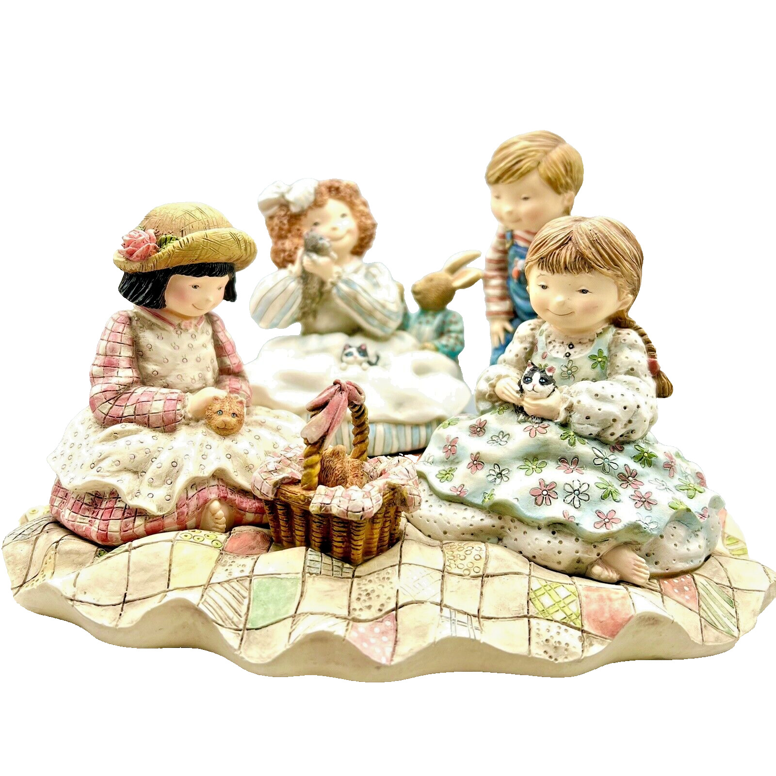 Special Friends Figurine Picnic with Molly 1st Edition Lang&Wise Sherri Baldwin