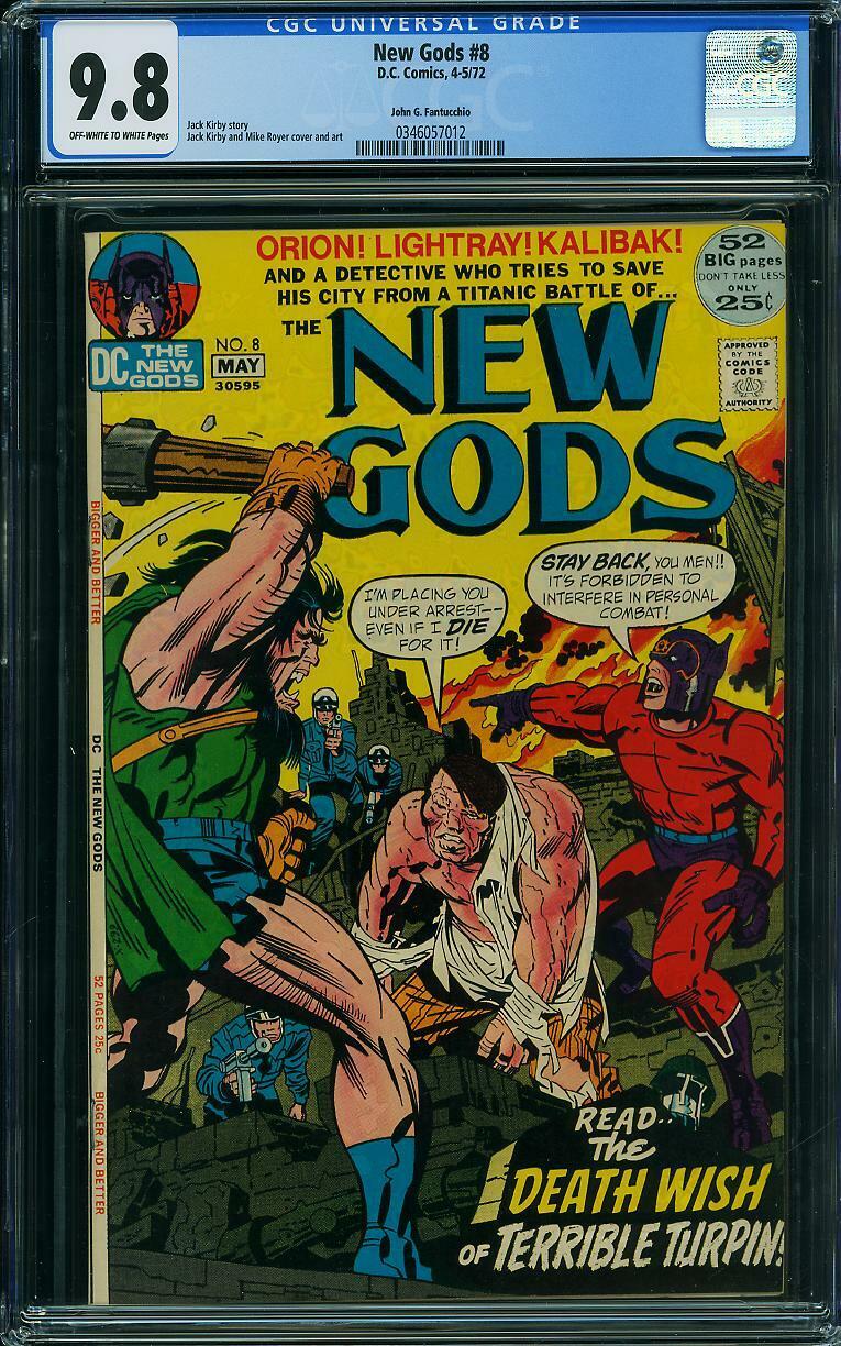 NEW GODS #8 CGC 9.8 Jack Kirby story & art JOHN G. FANTUCCHIO PEDIGREE 