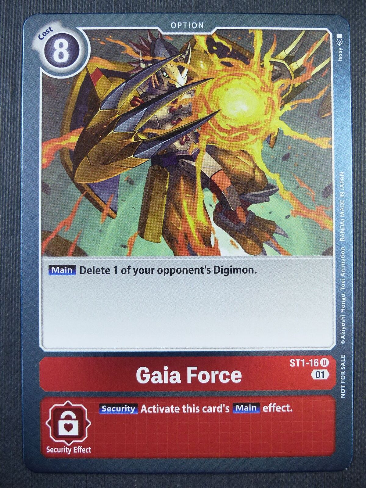 Gaia Force ST1-16 U alt art - Xros Encounter - Digimon Card #97G