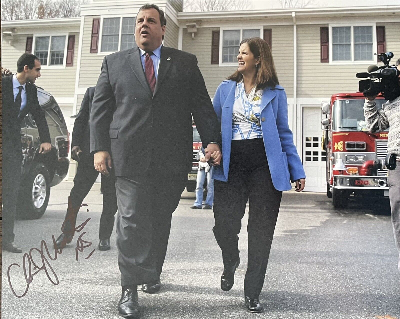 CHRIS CHRISTIE Signed Autograph 8x10 Photo Governor 2024 President? Mary Pat
