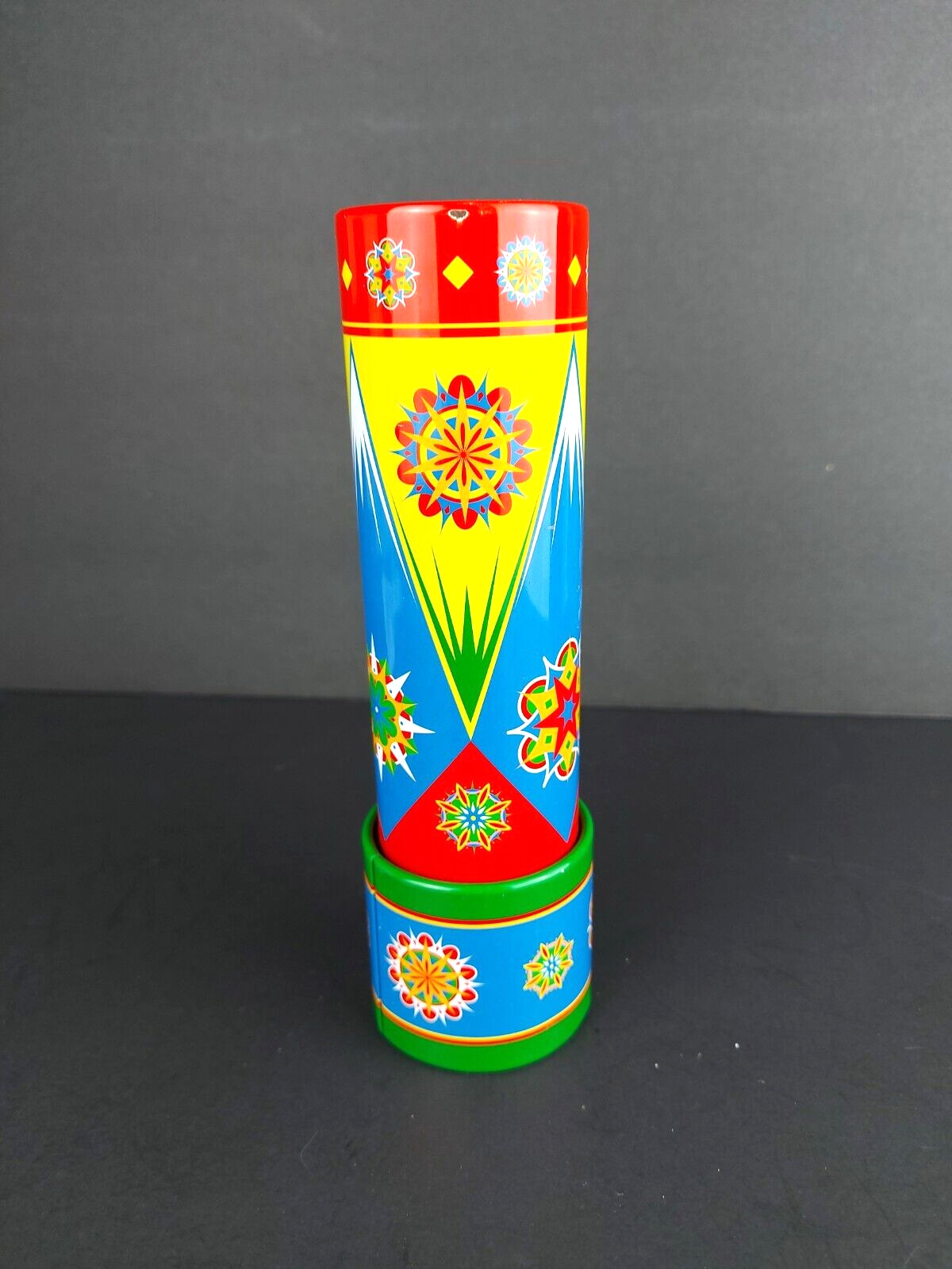 Vintage 2002 Colorful Schylling Classic Tin Kaleidoscope 7.25 inches Long