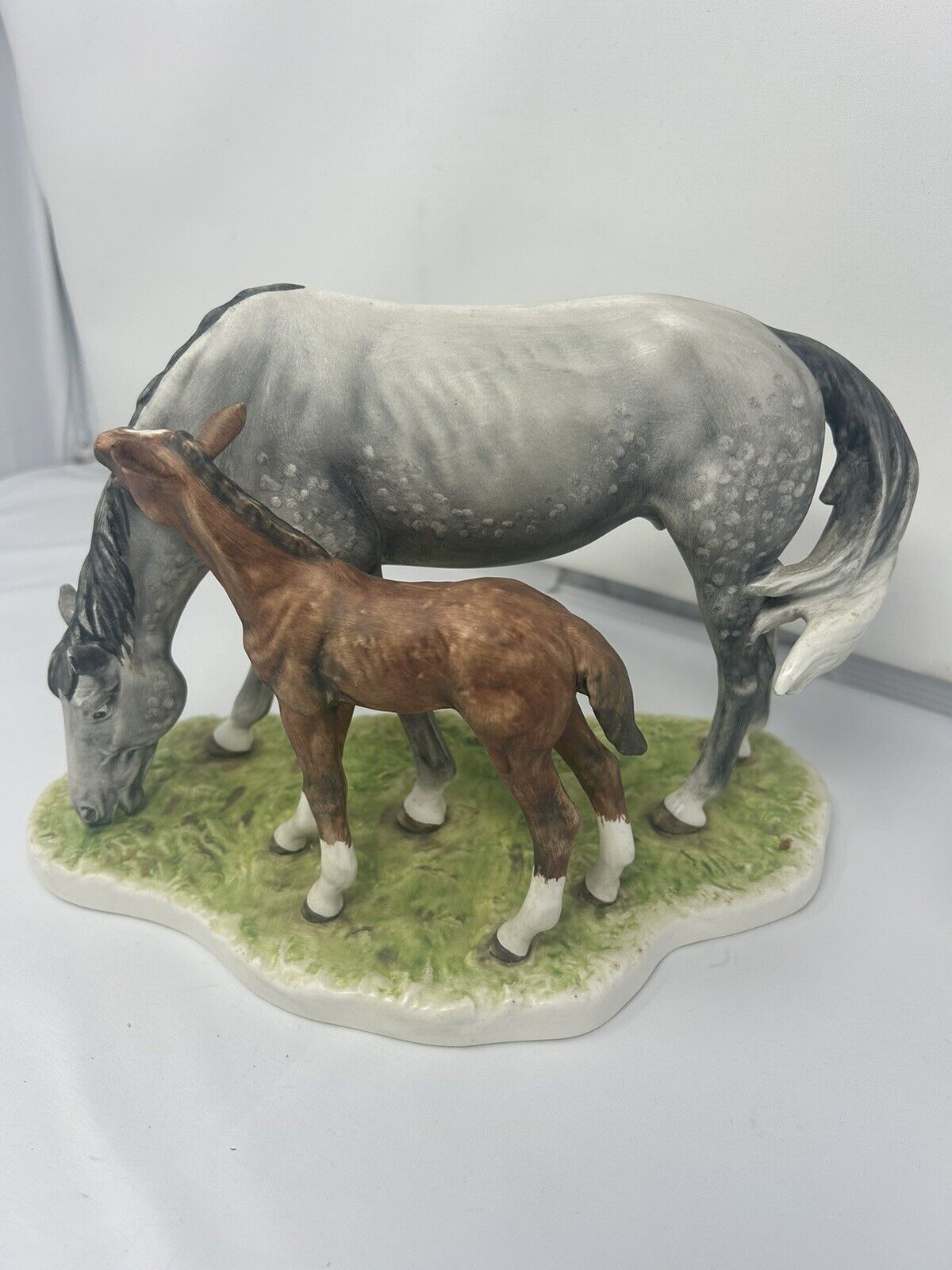 Rare Goebel Horse Figurine Mare & Foal By G. Bochum Ann W Germany 1974 11x9