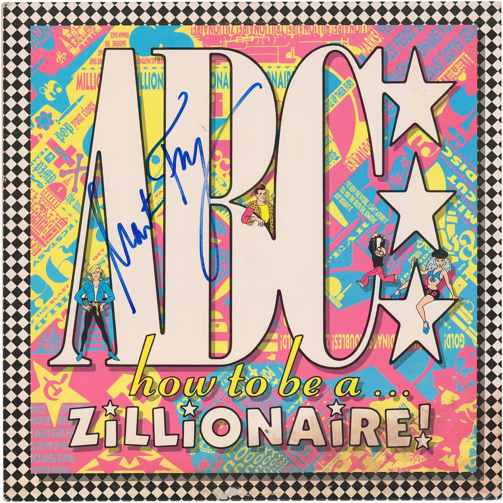 Martin Fry ABC Autographed How to Be a Zillionaire Album BAS