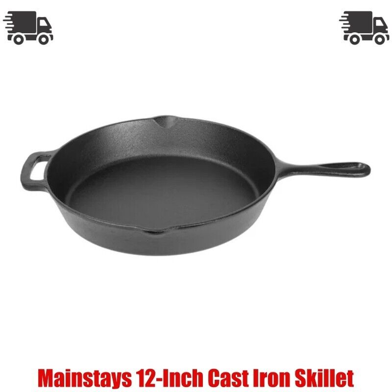 Mainstays 12-Inch Cast Iron Skillet